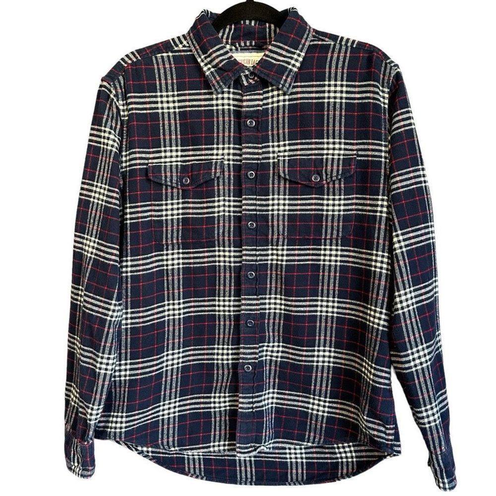 American Eagle Outfitters Flap Pocket Casual Plaid Button Down M